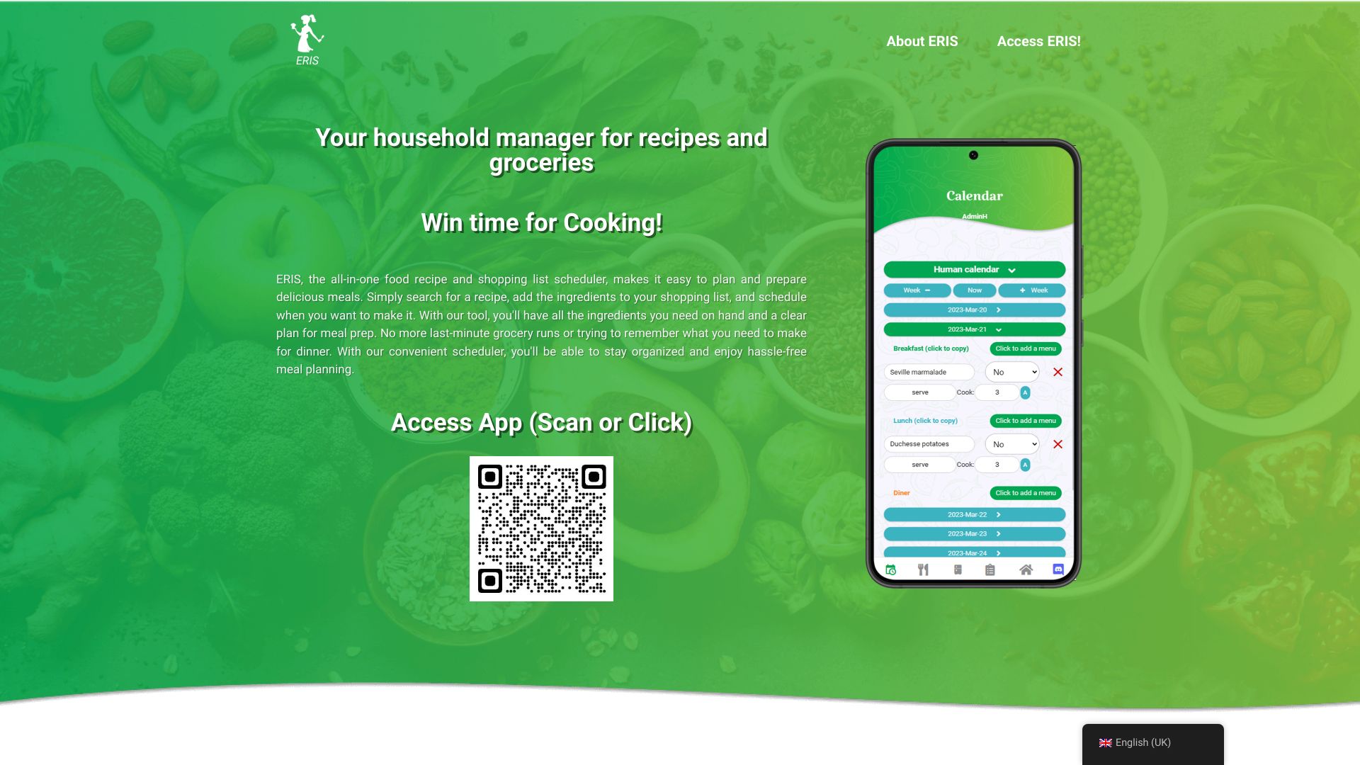 ERIS – Easy Recipe Intelligent System