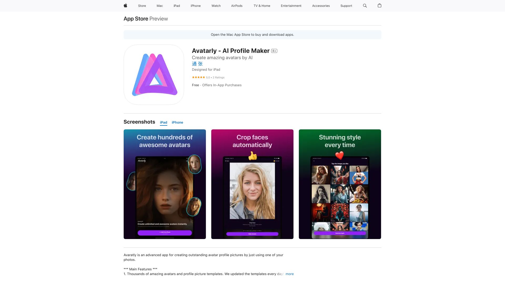 Avatarly – AI Profile Maker