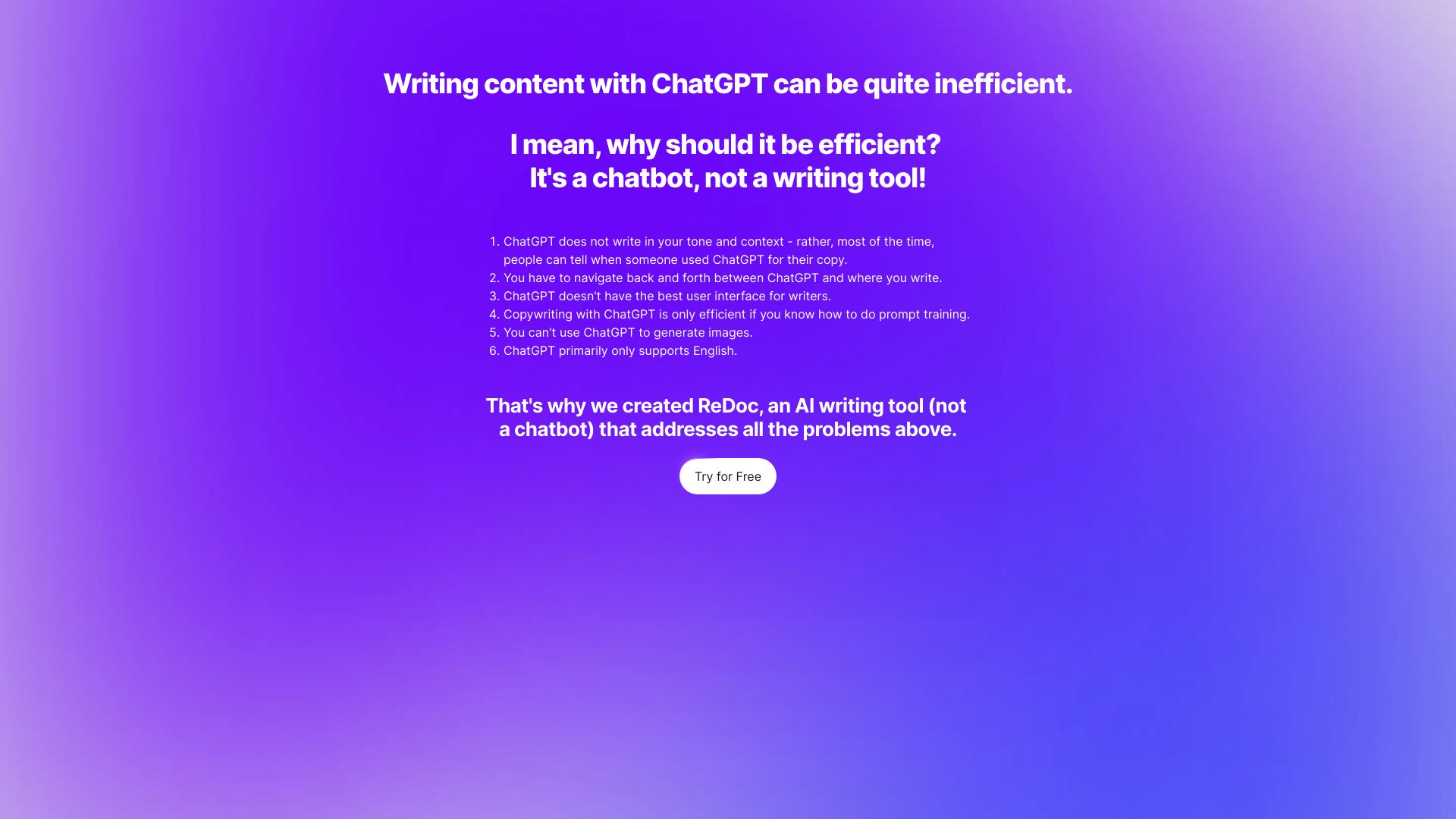 Redoc – ChatGPT with Super Powers