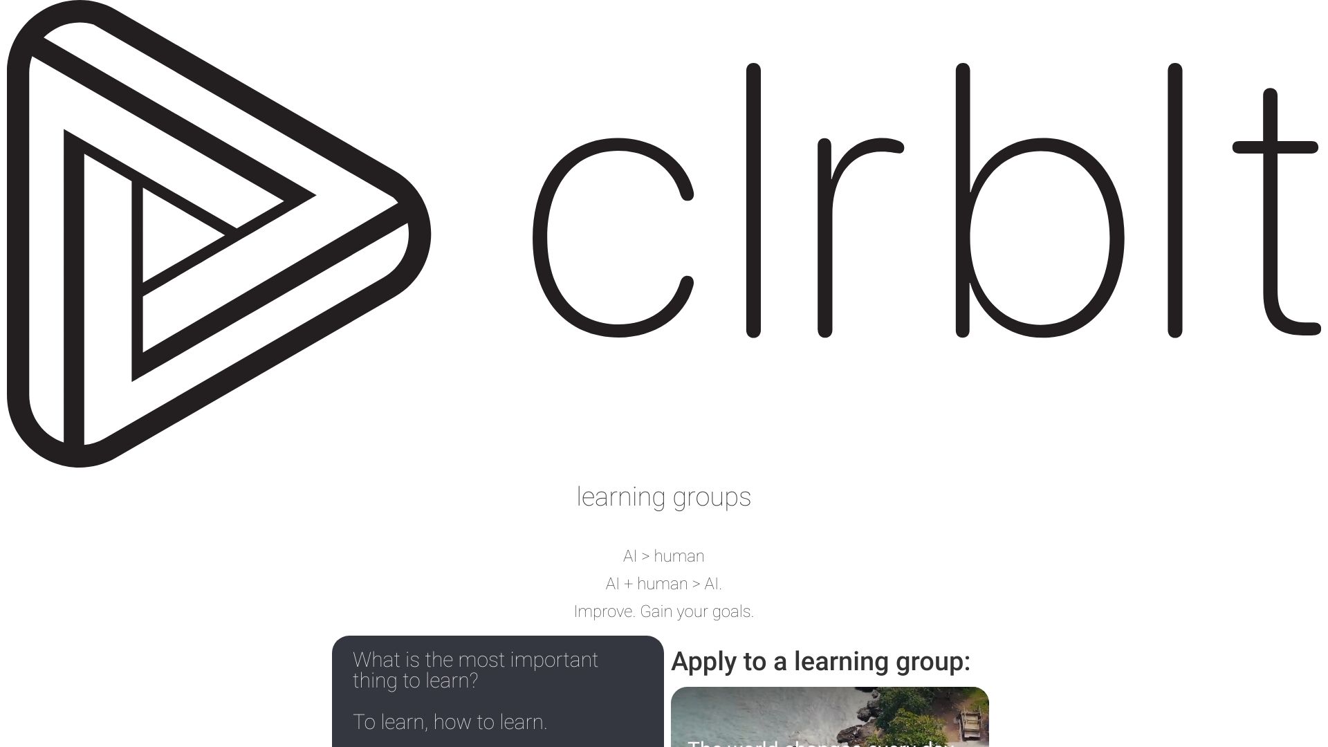 clrblt learning groups