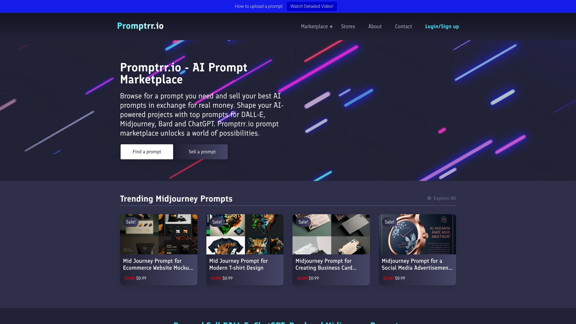 Promptrr – AI Prompt Marketplace