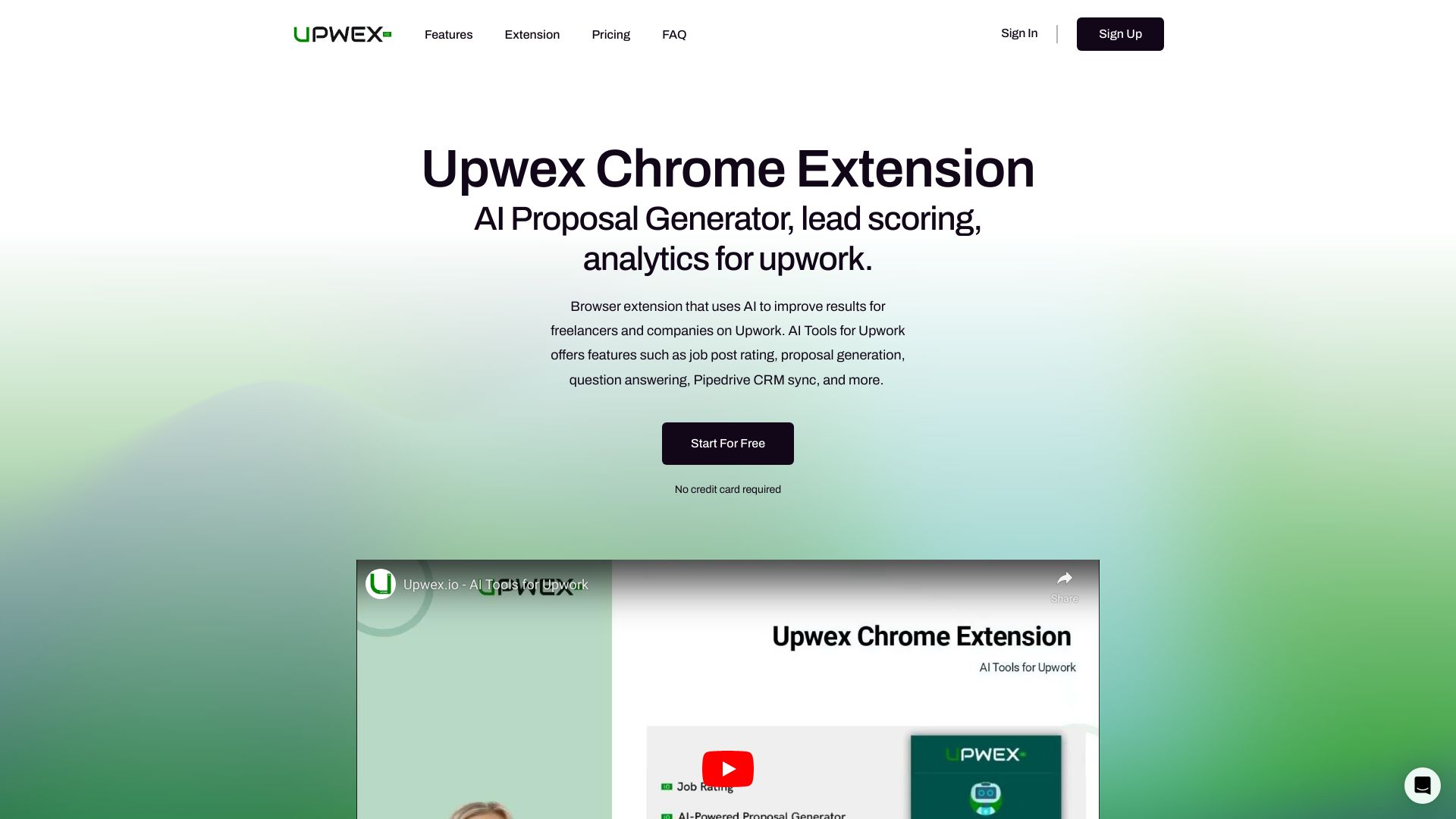 Upwex – AI Tools for Upwork