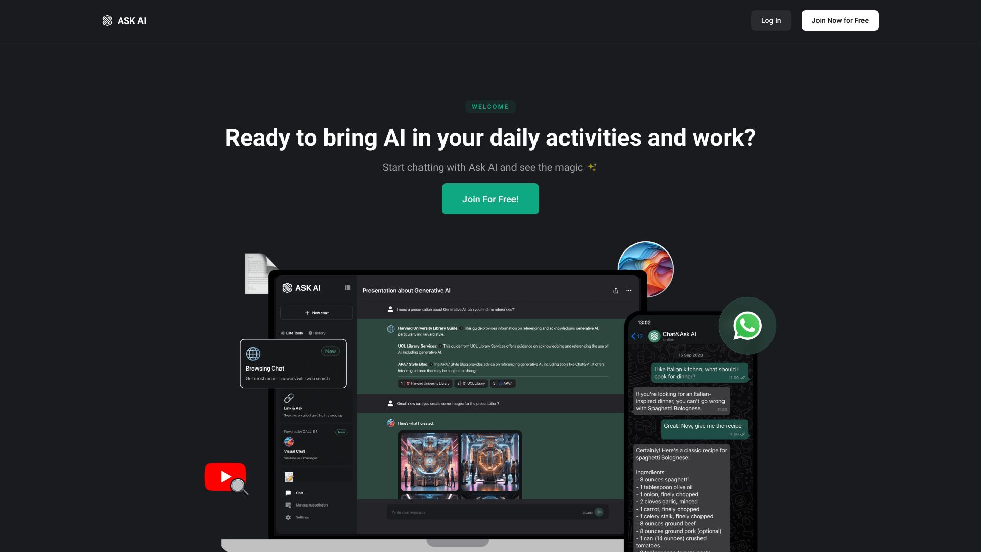 Ask AI – AI Powered Chat Bot Assistant