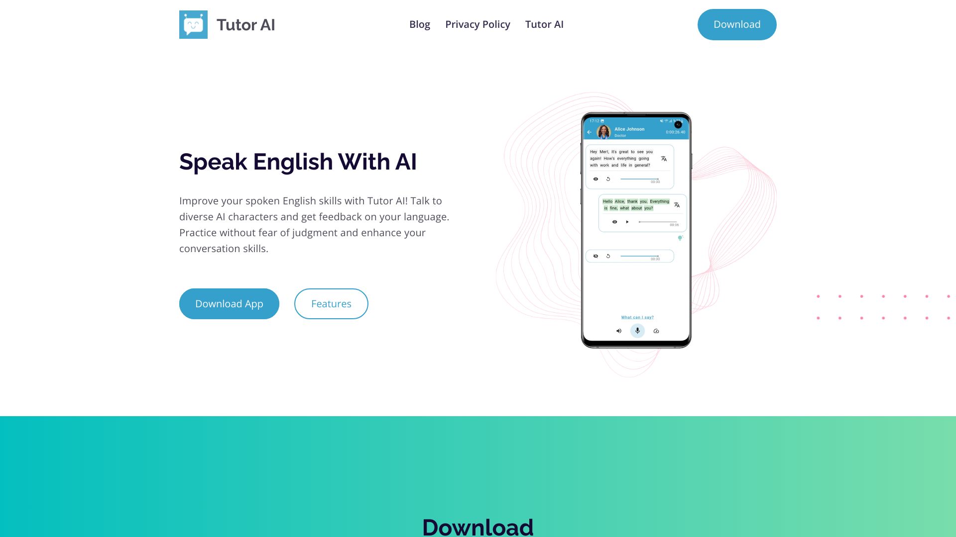 Tutor AI – Speak English With AI