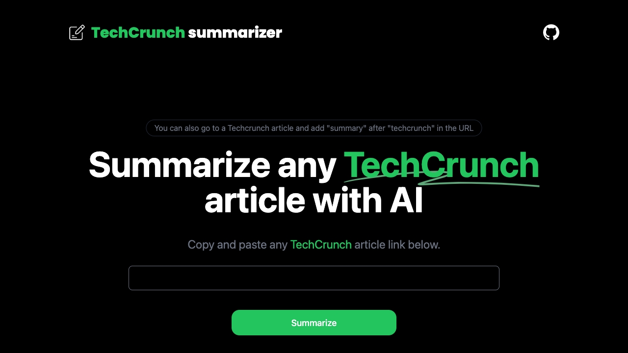 TechCrunch Summary