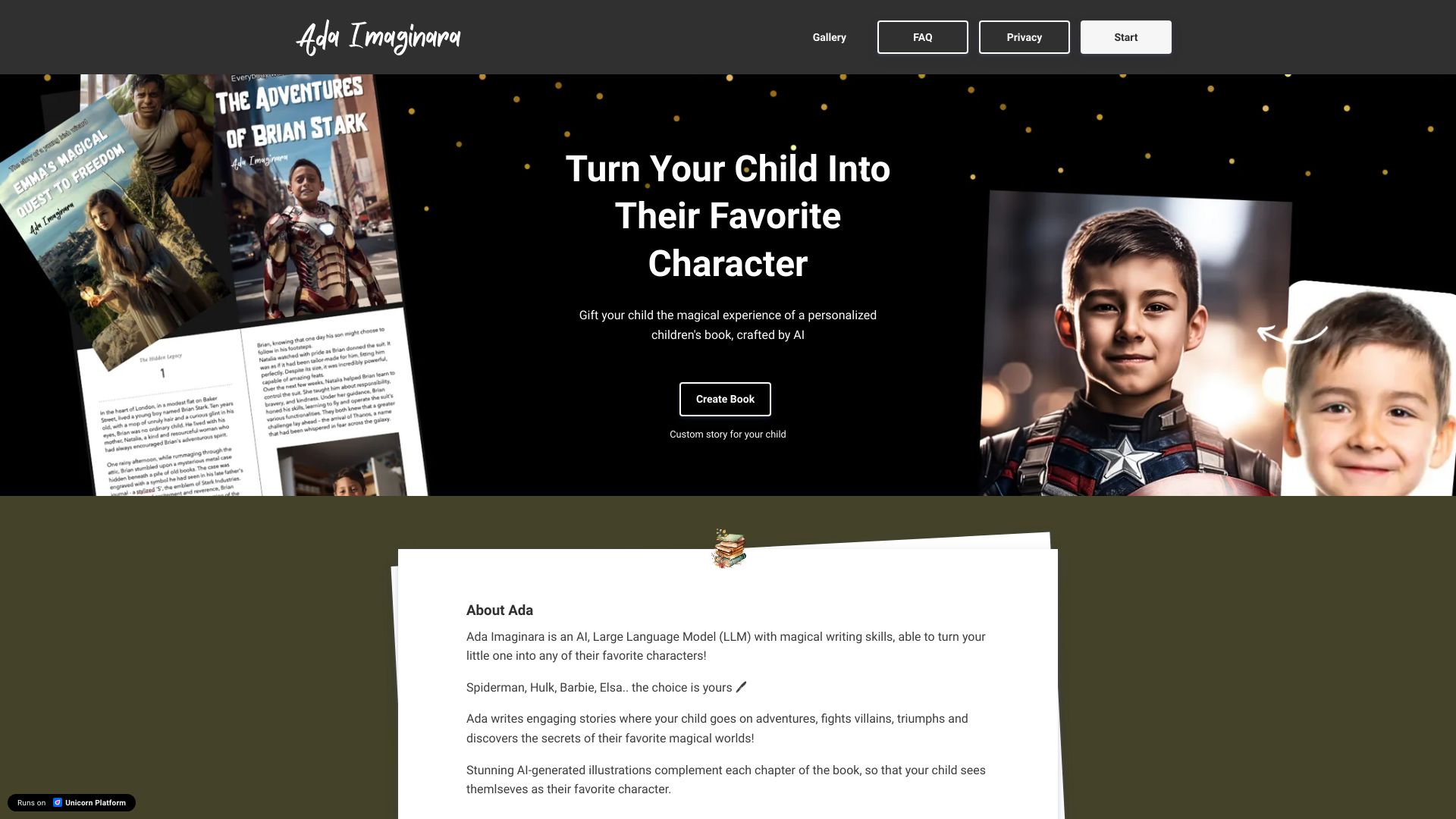 Ada Imaginara – Children’s Books by AI