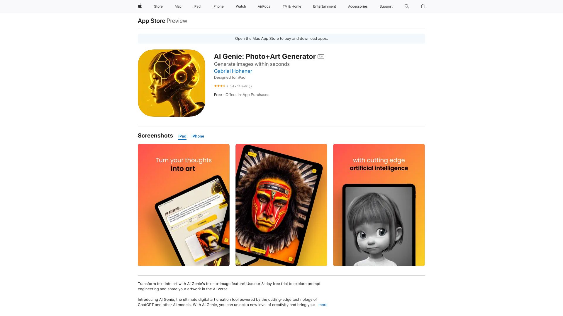 AI Genie: Photo + Art Generator