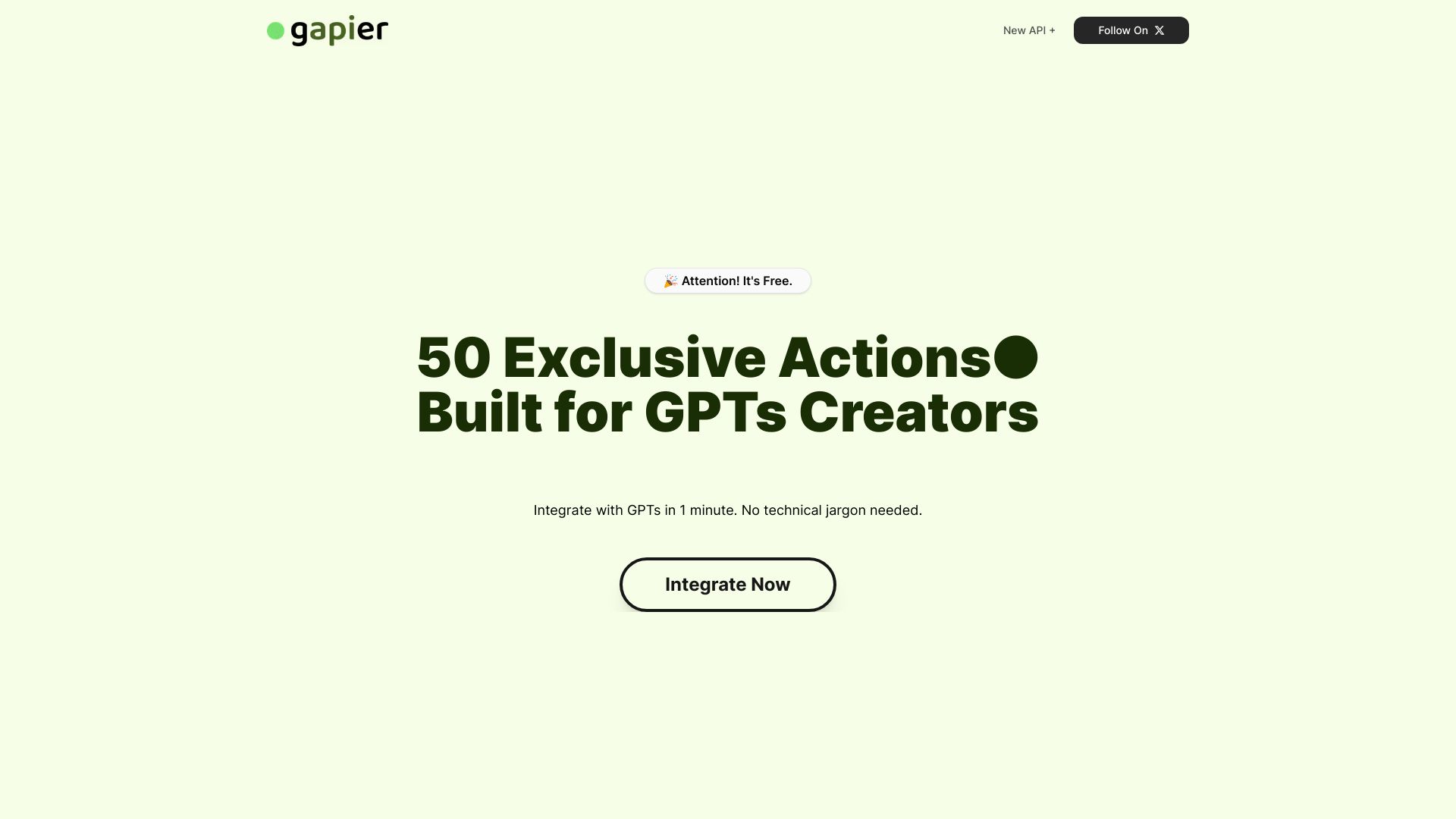 Gapier – Free GPTs Actions APIs