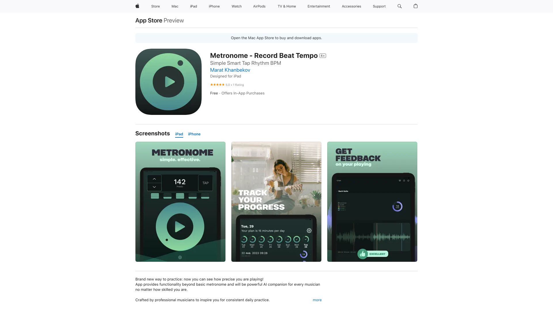 Metronome: Record Beat Tempo