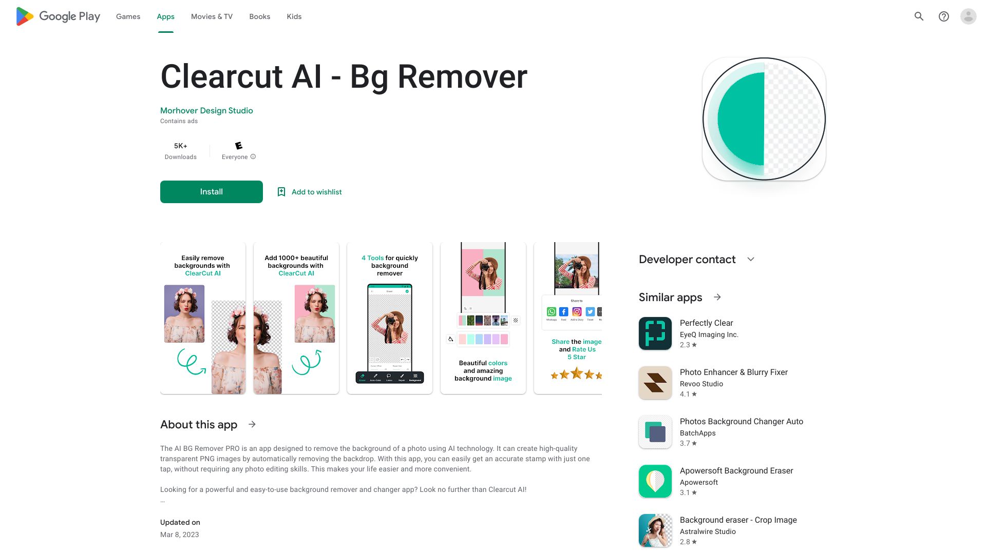 Clearcut AI – Bg Remover