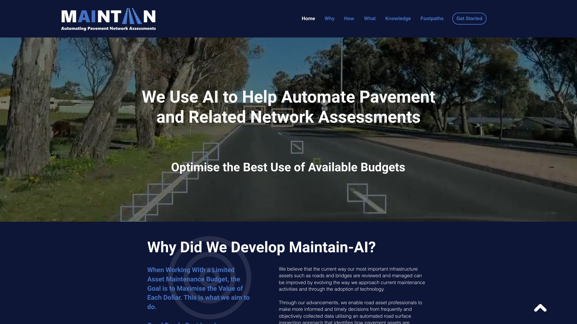 Maintain-AI – Good Roads Cost Less