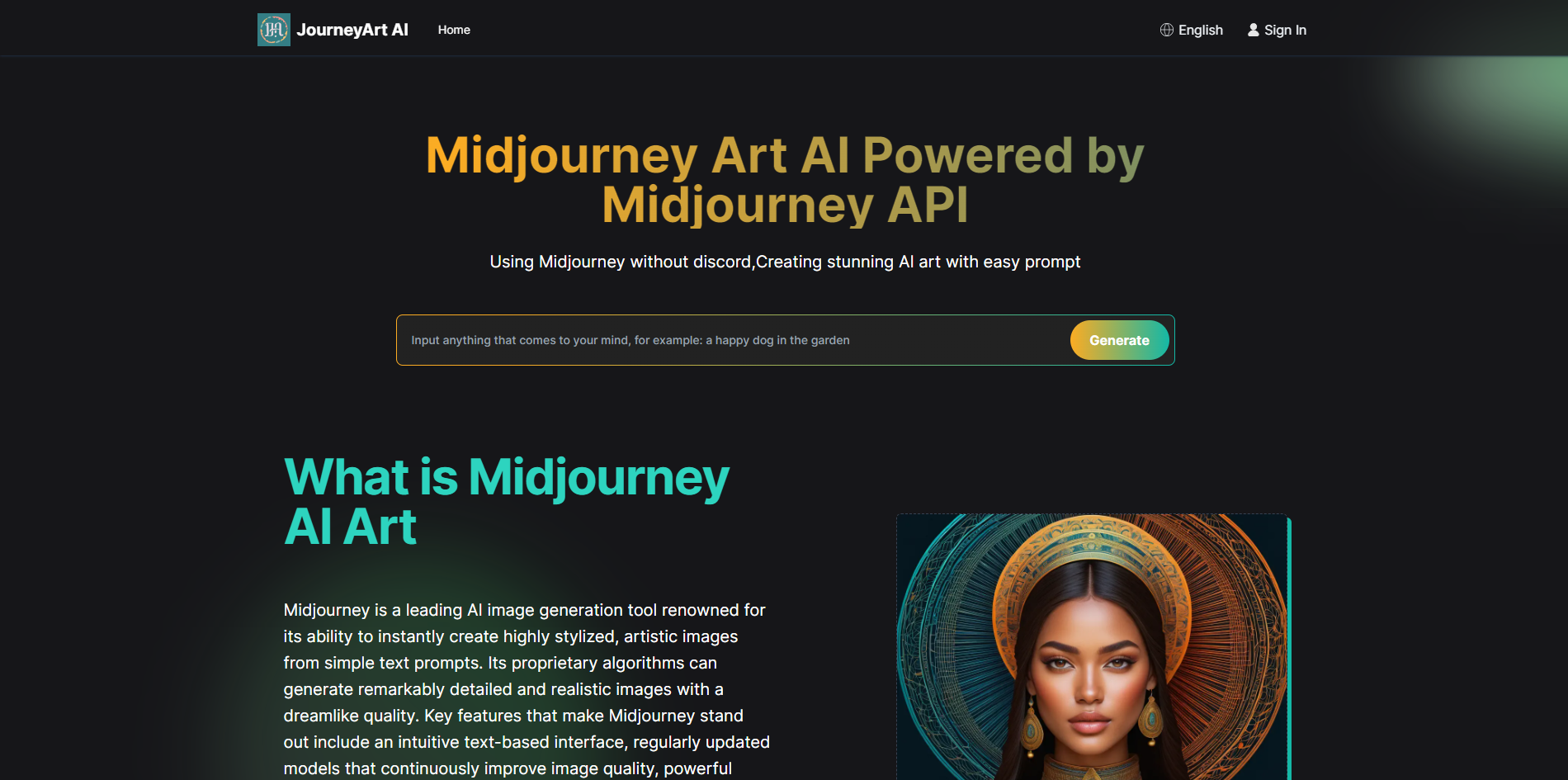 Midjourney Art AI Generator