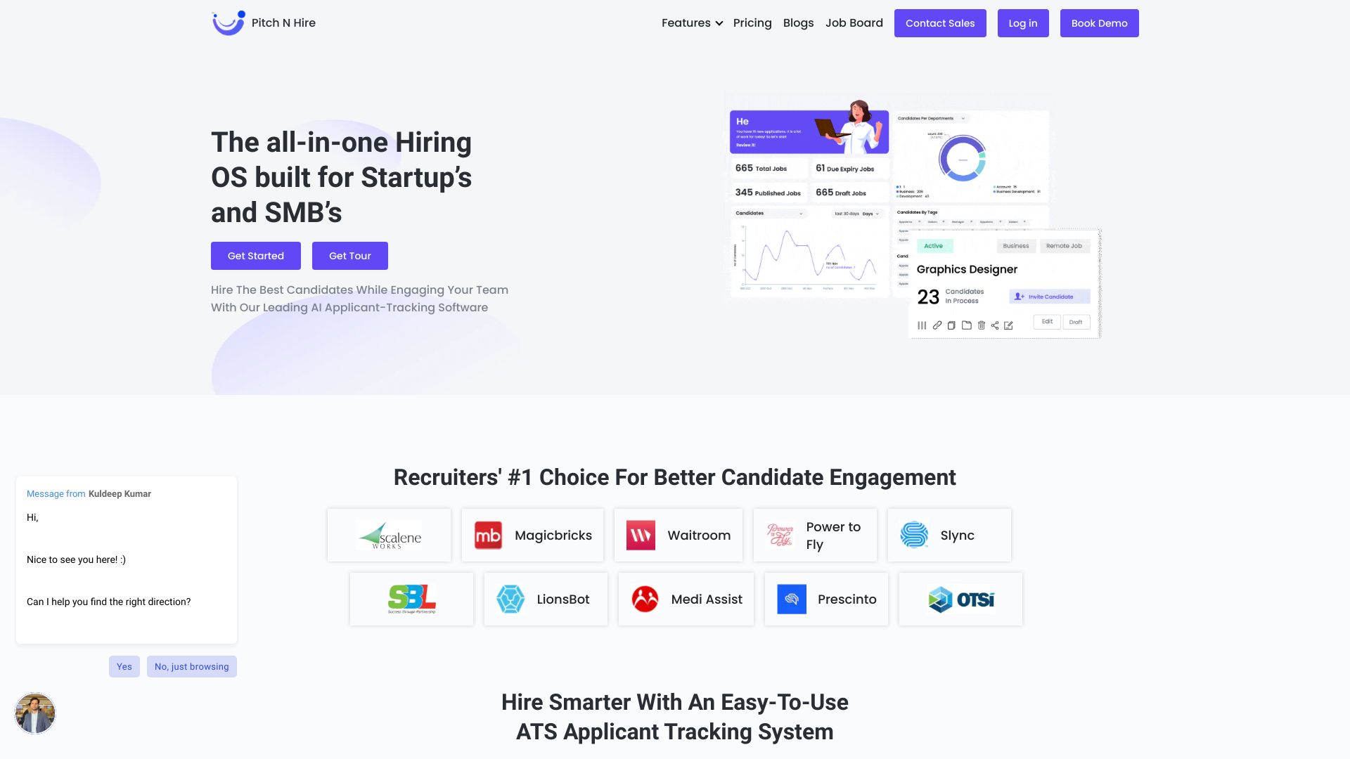 Pitch N Hire Applicant Tracking Software