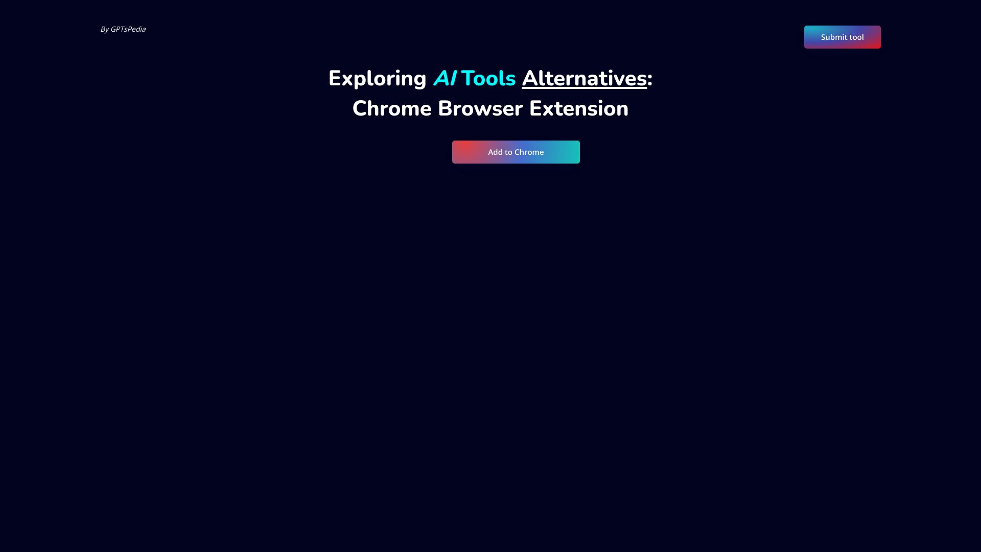 AI Tools Alternatives: Browser Extension