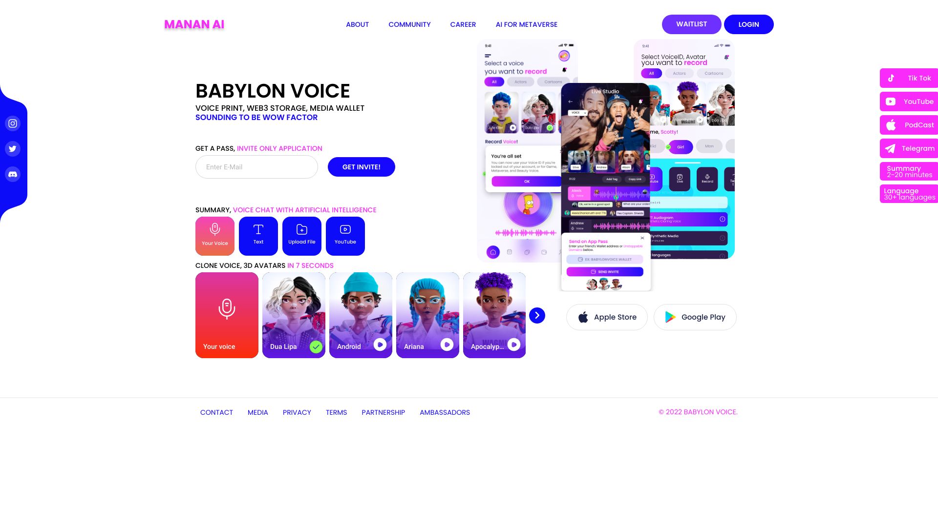 Babylon Voice – AI Voice GPT and VoiceID