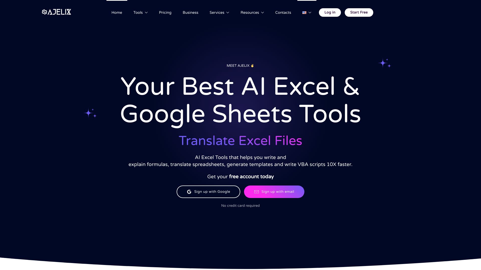 Ajelix AI Excel Tools