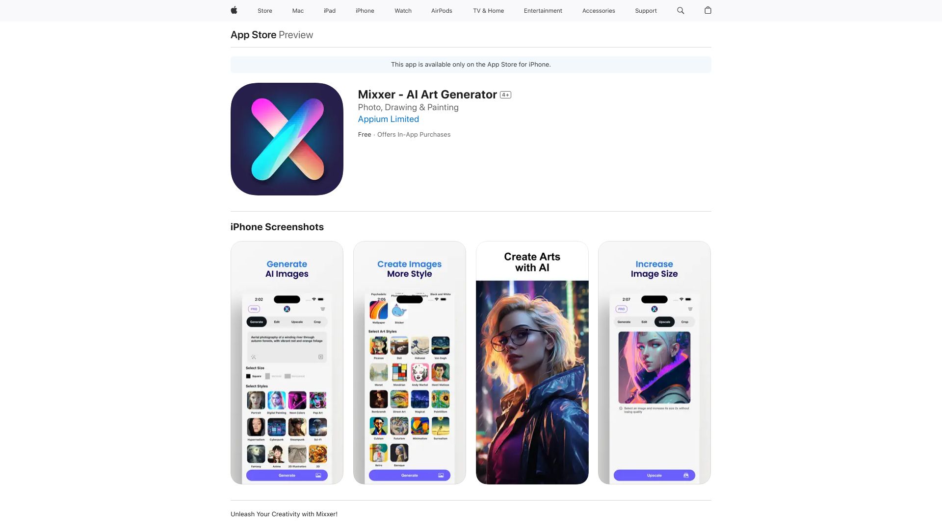 Mixxer – AI Art Generator