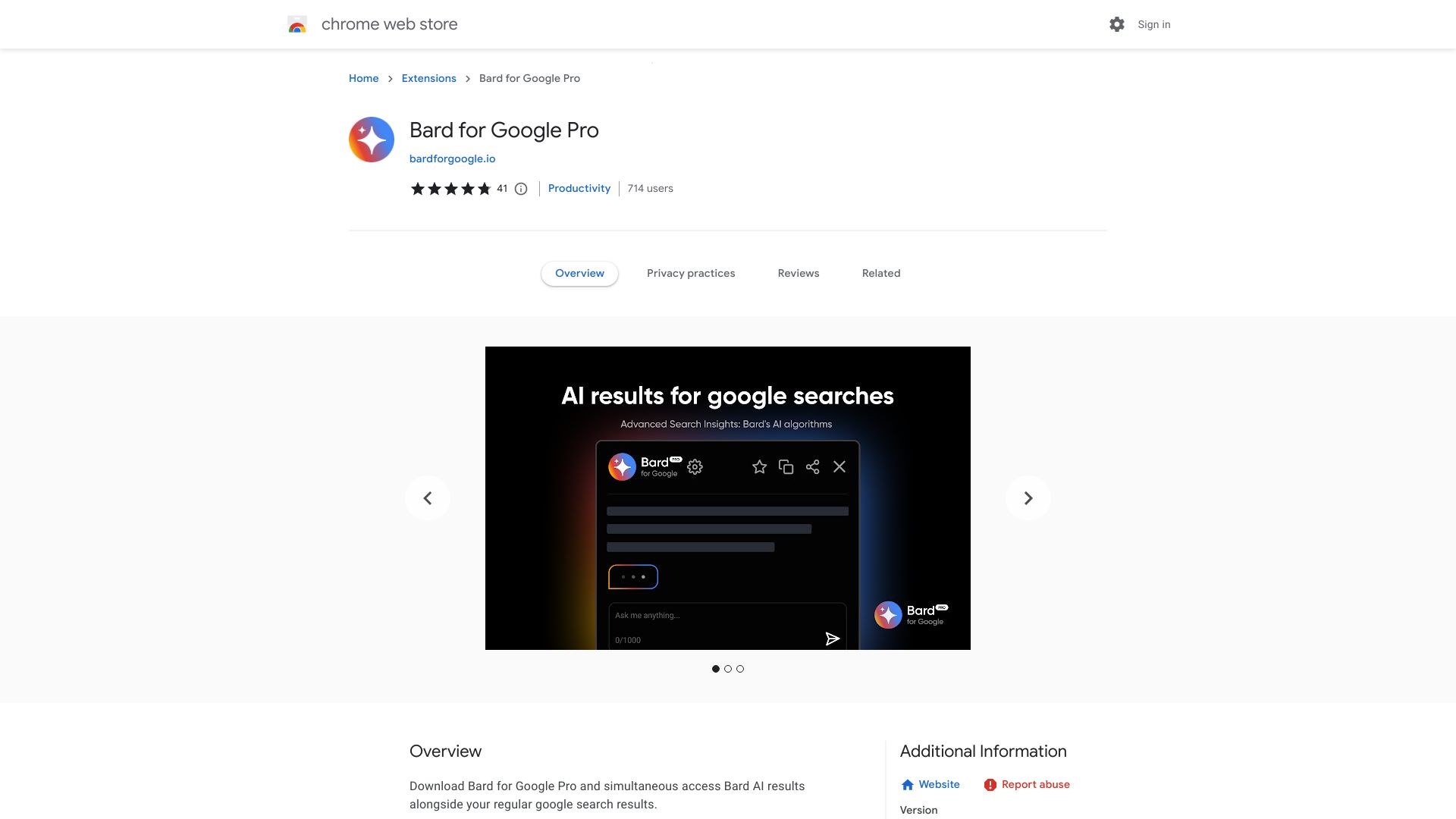 Bard for Google Pro