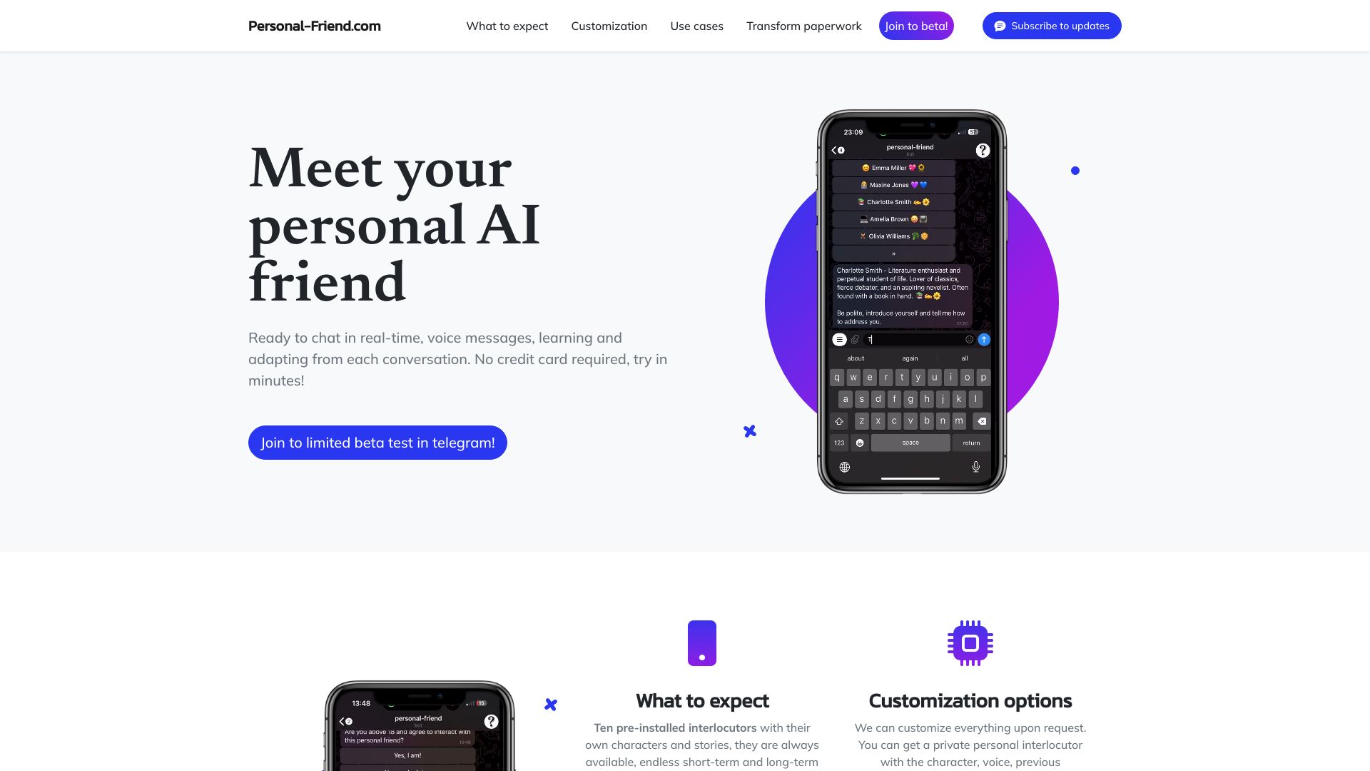 Personal-Friend.com – AI Friend is here!