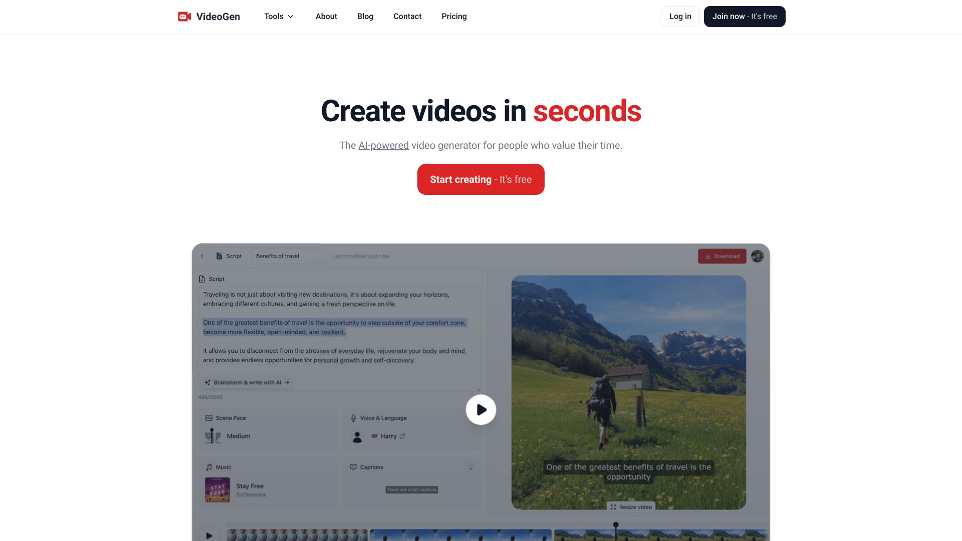 VideoGen – AI Video Generator