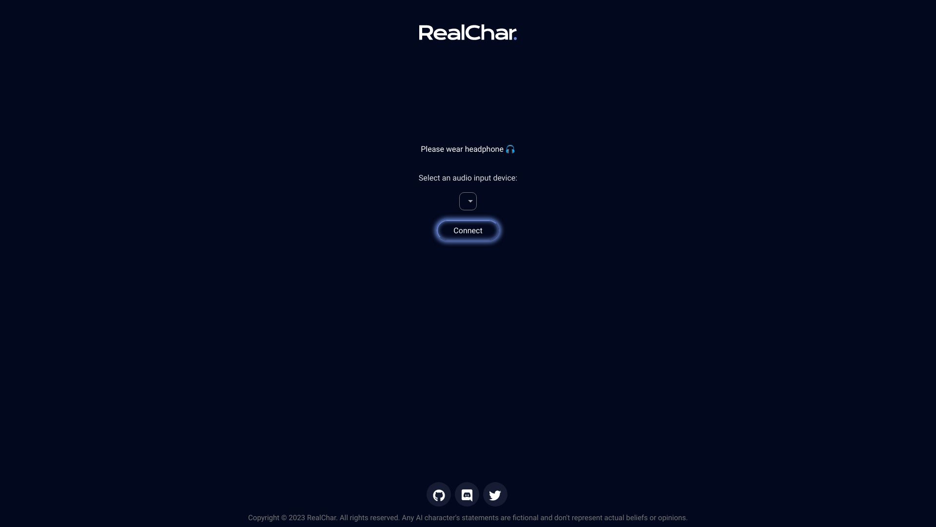 RealChar. – Your Realtime AI Character