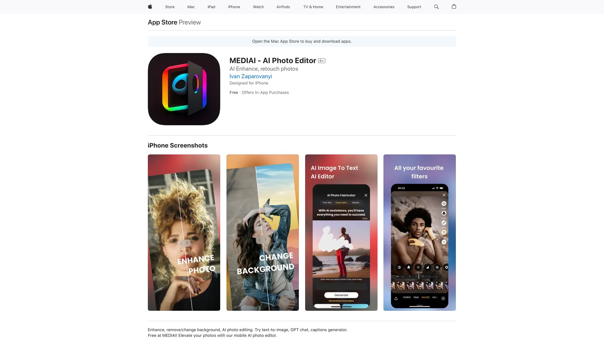 MEDIAI – AI Photo Editor