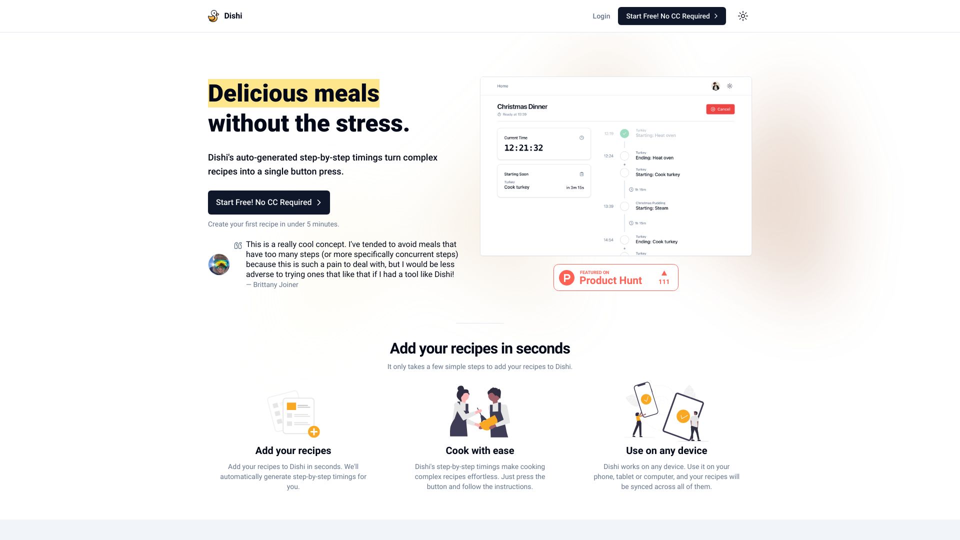 Dishi – The Meal Prep Timer