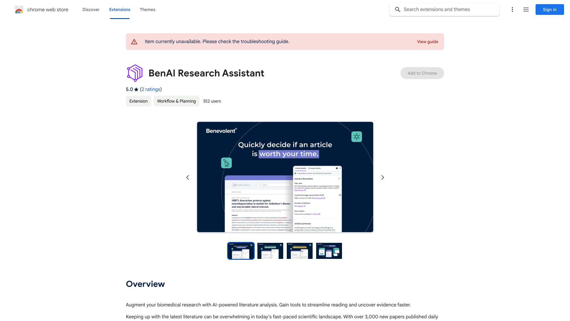 BenAI Research Assistant