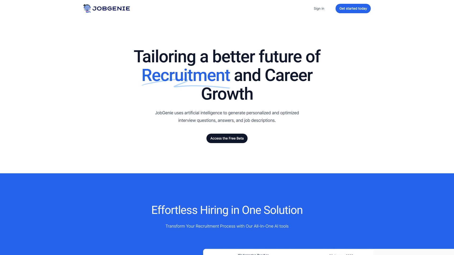 JobGenie