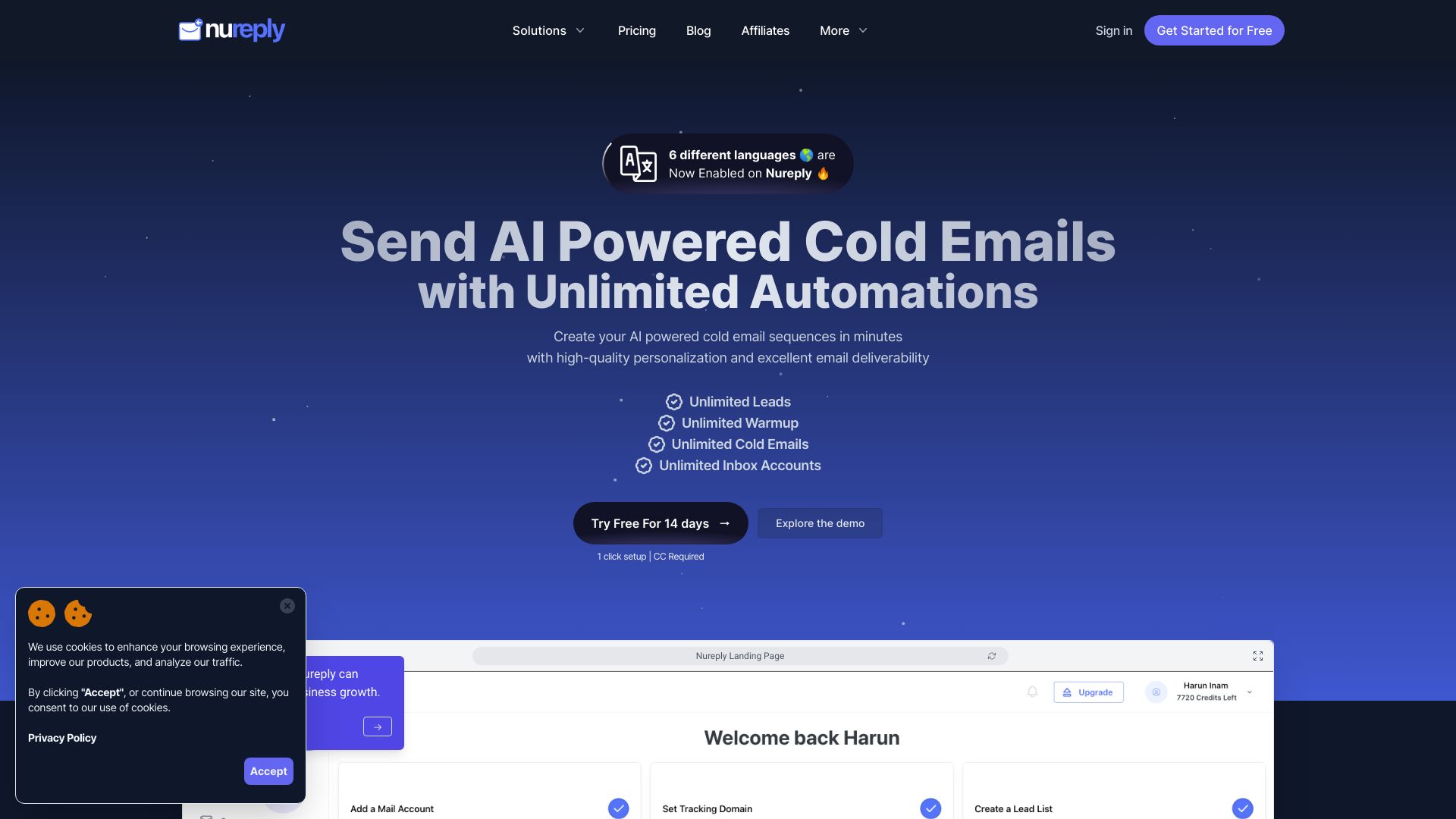 Nureply – AI Powered Cold Outreach