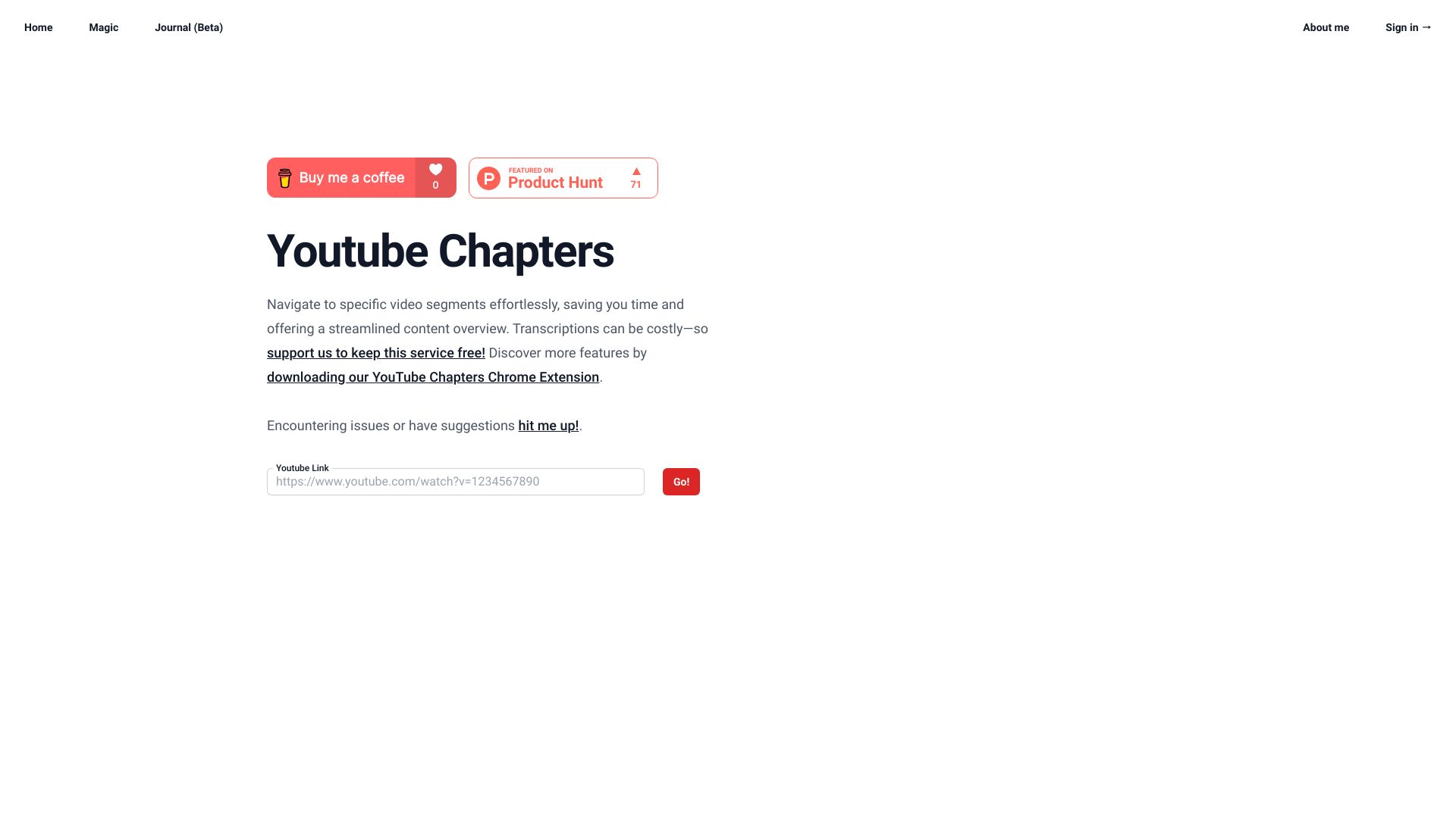 Youtube Chapters