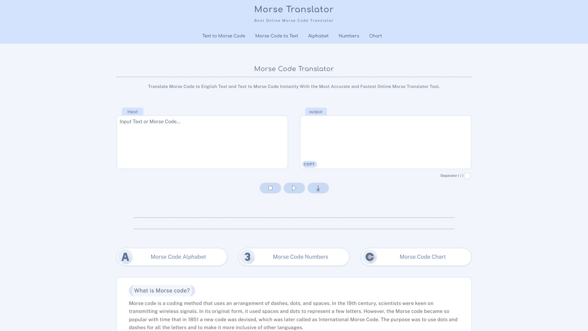 Morse Translator