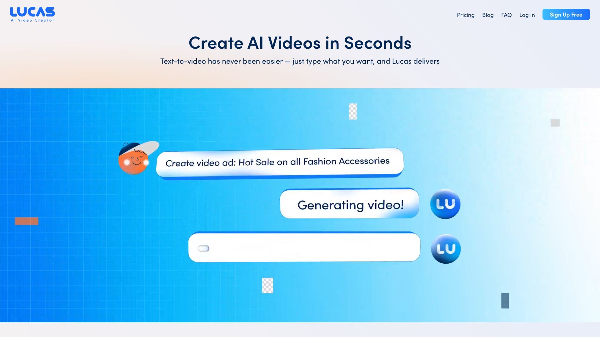 Lucas, AI video creator