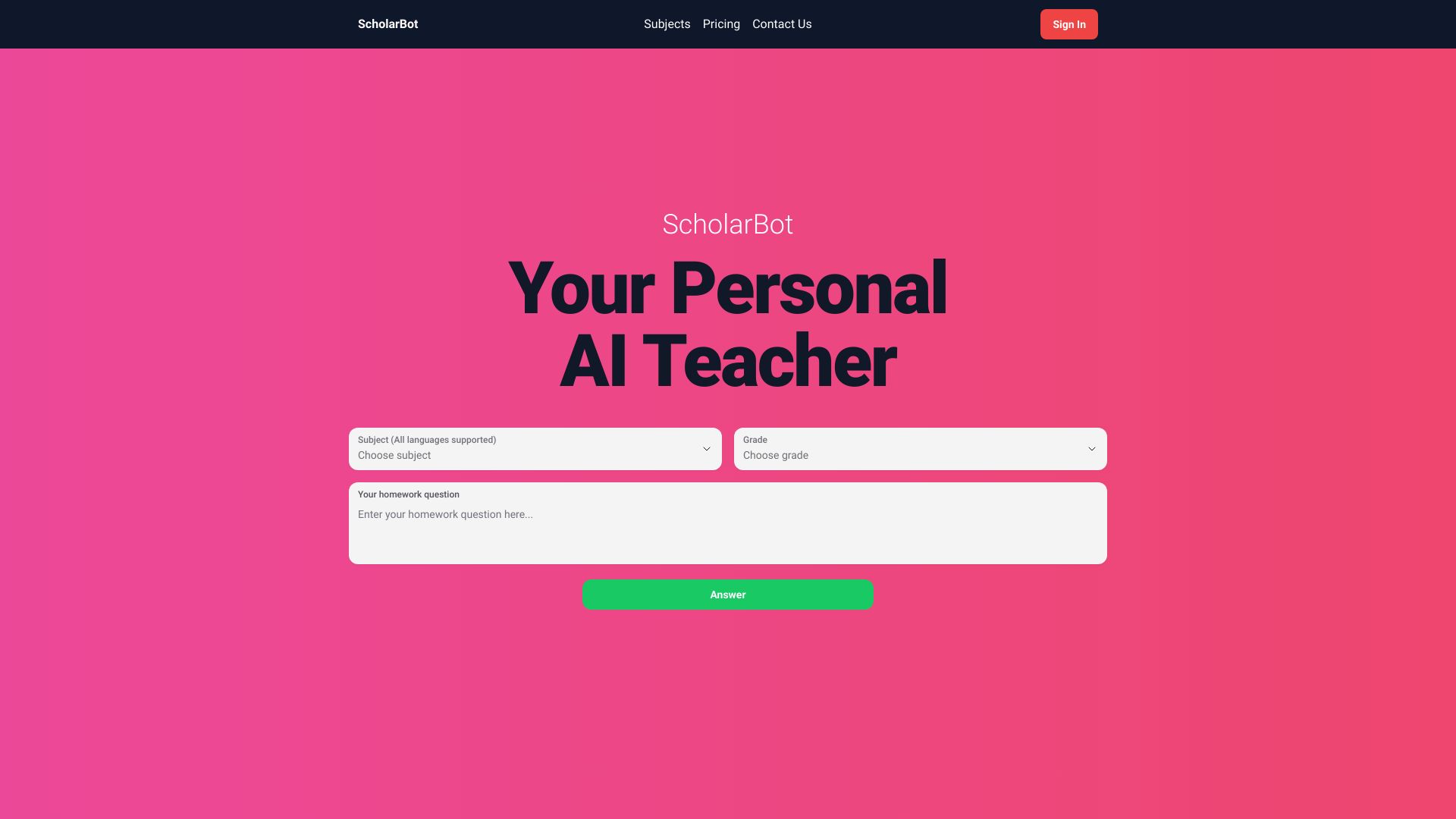 Scholarbot AI