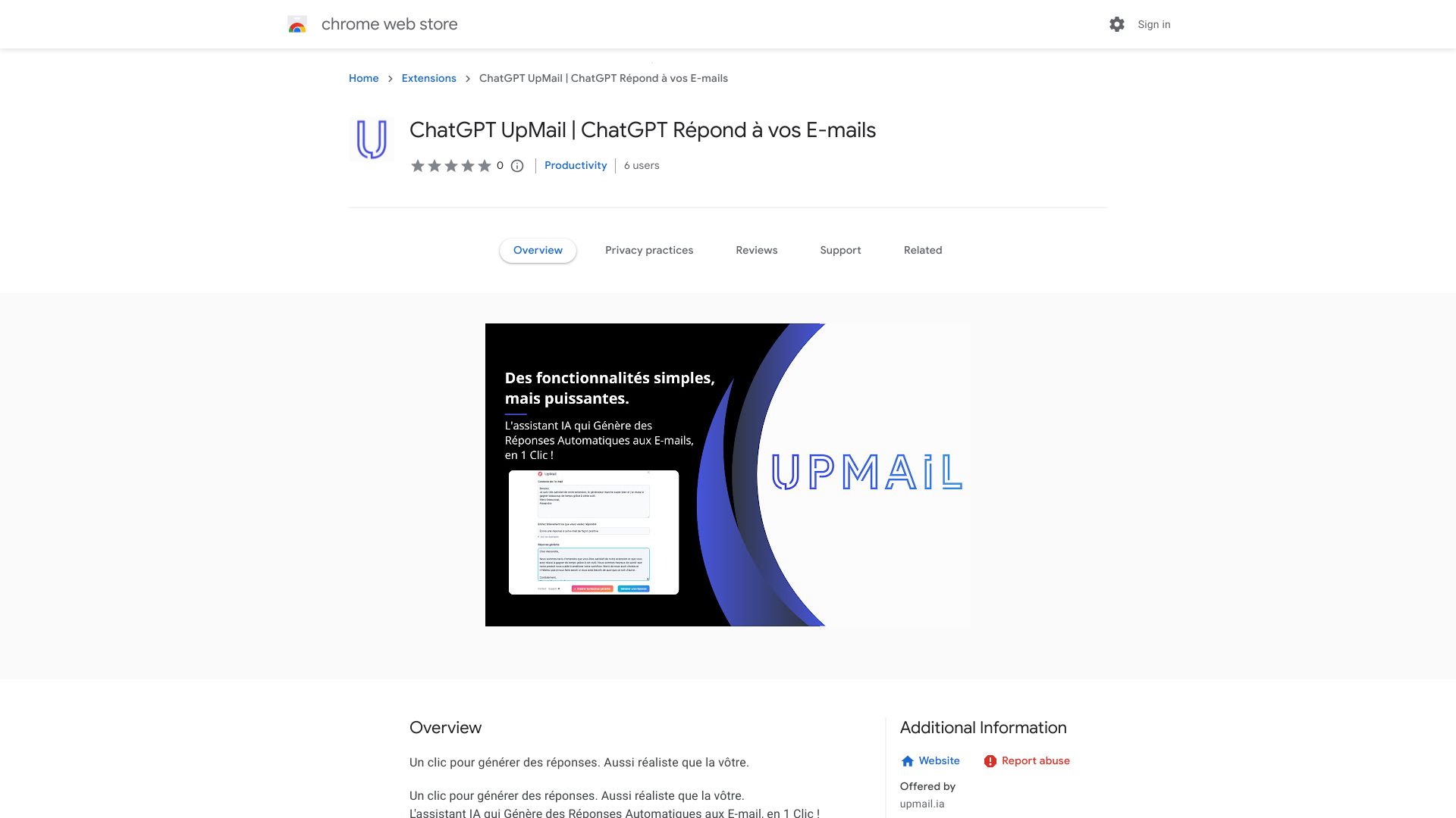 Upmail – AI Email Writer