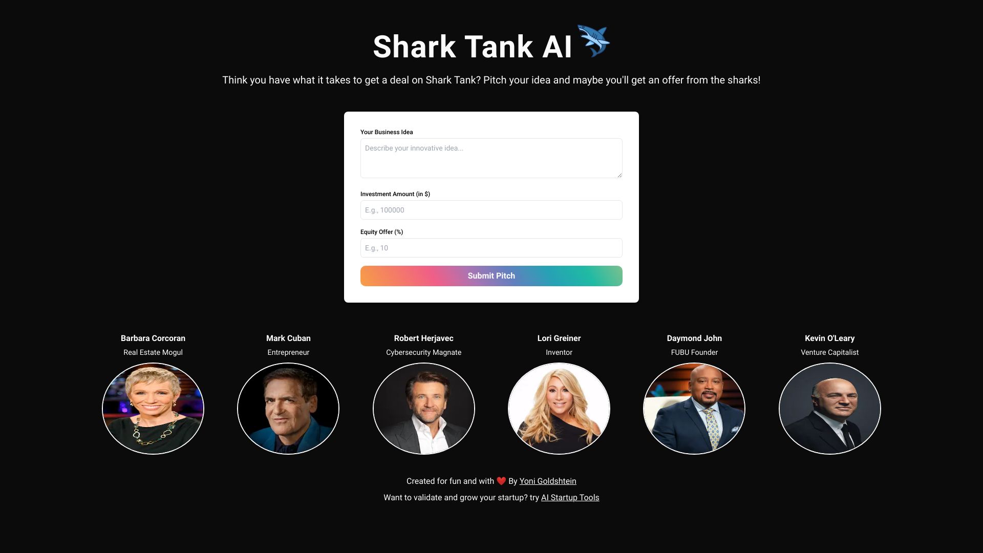 SharkTank AI