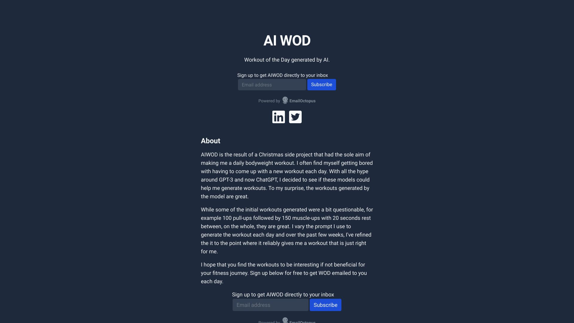 AI WOD