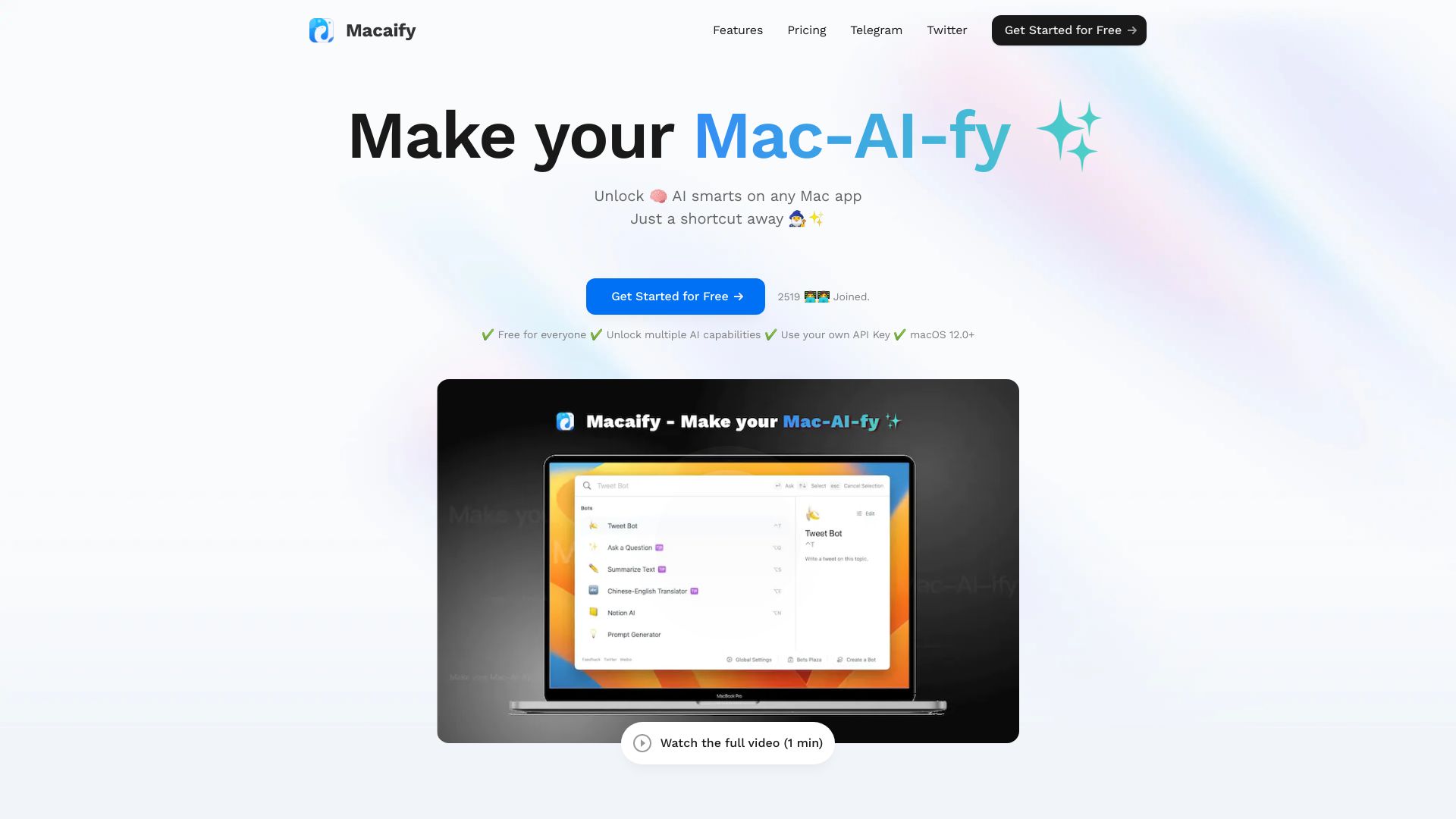 Macaify – Make your Mac-AI-fy