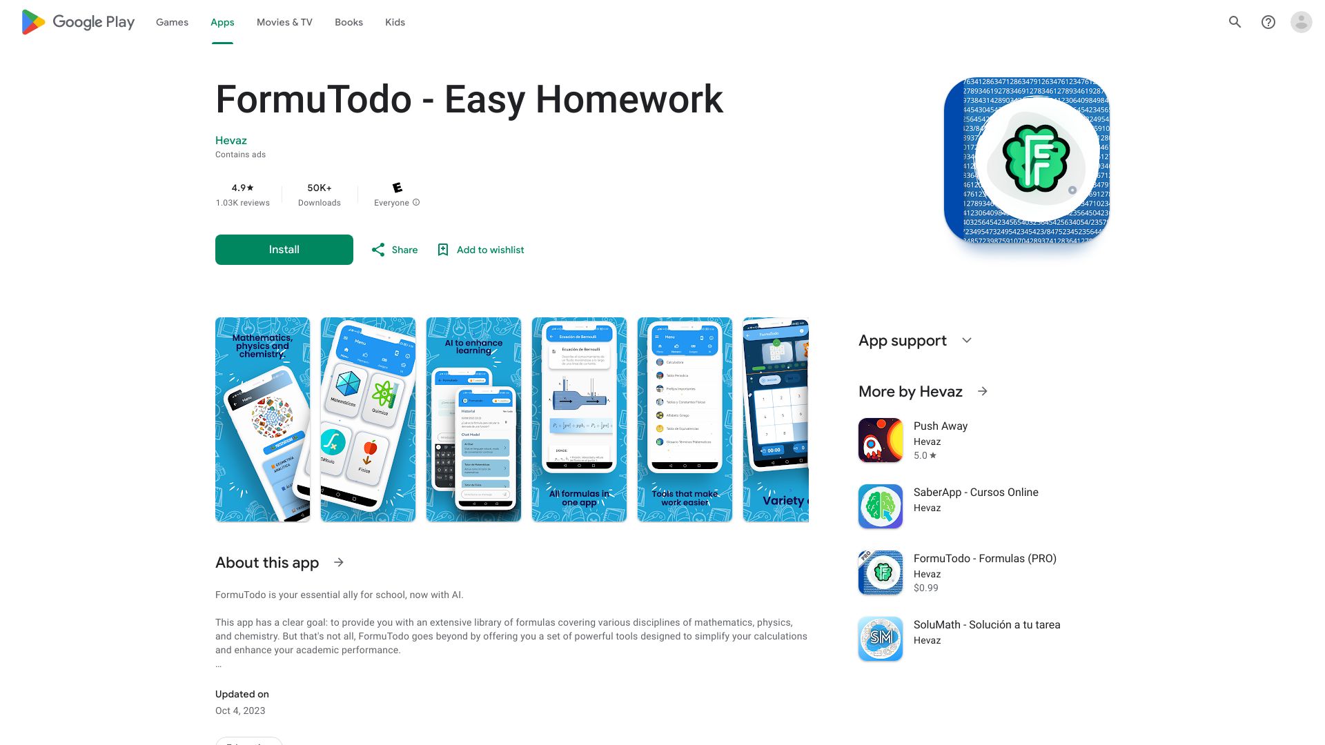 FormuTodo – Smart Homework Aid