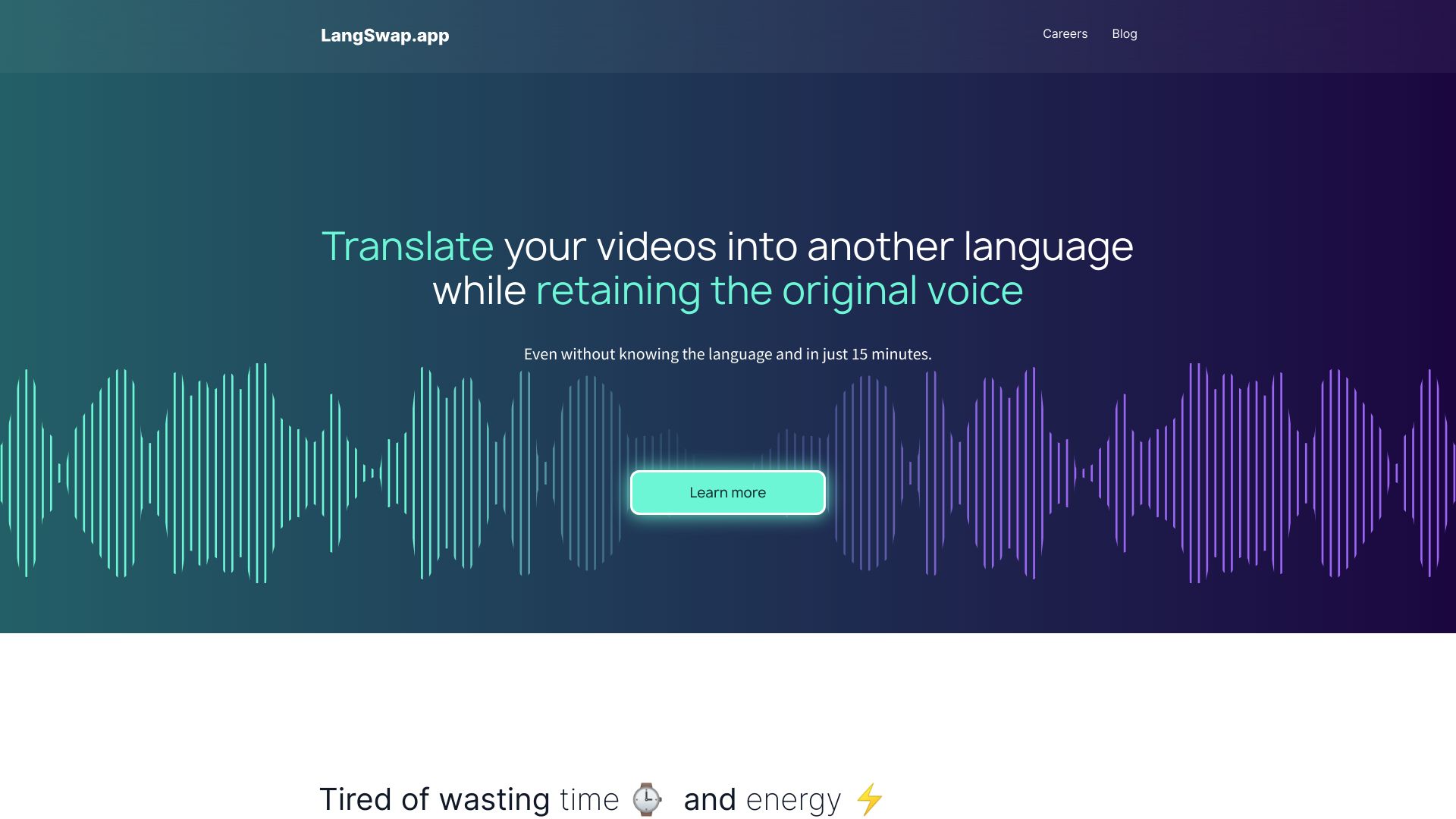 Langswap.app – a video translator tool