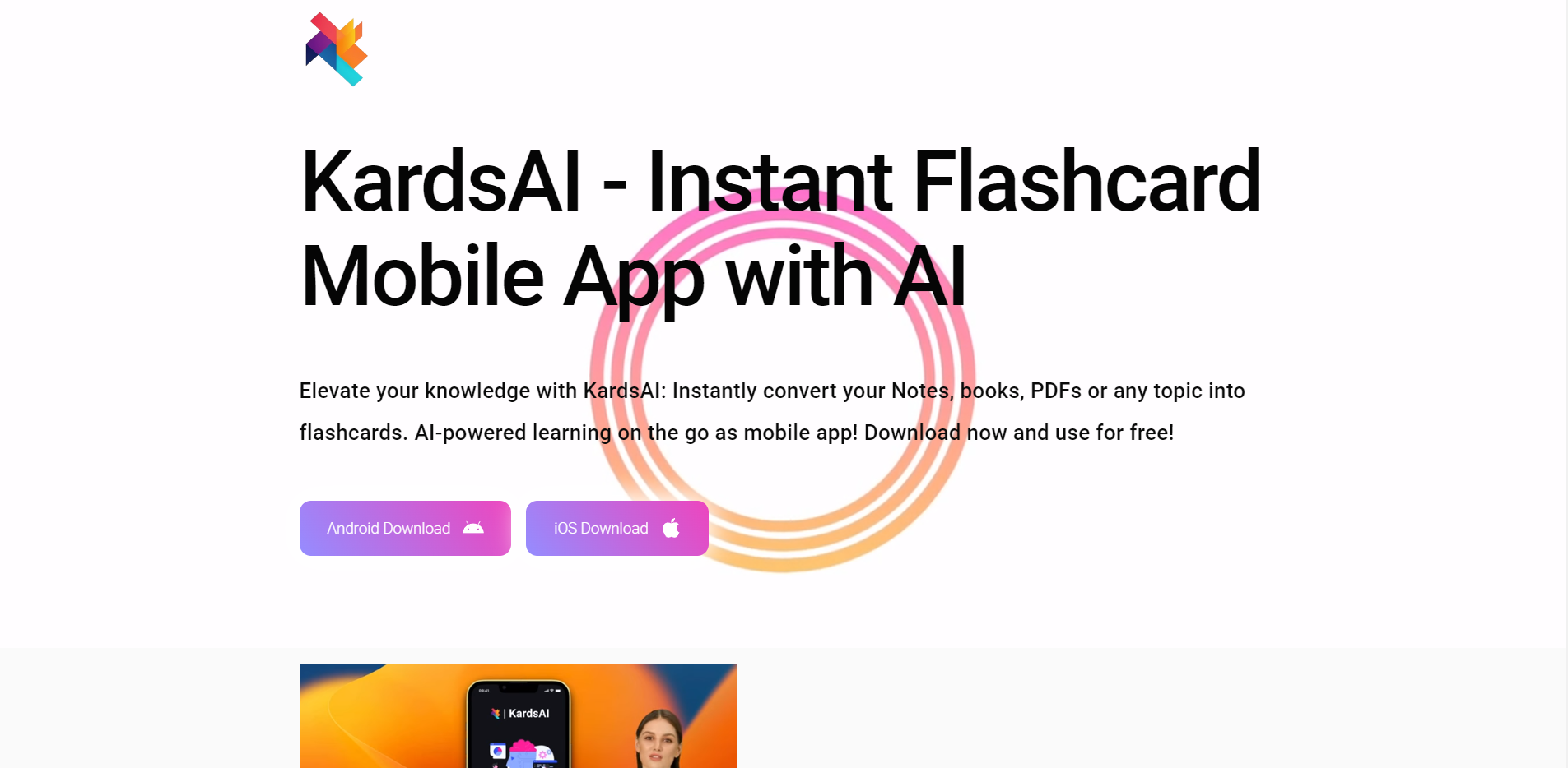 KardsAI – Instant Flashcards Mobile App