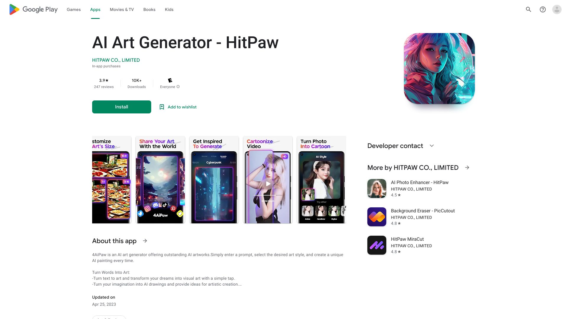 4AiPaw – AI Art Generator