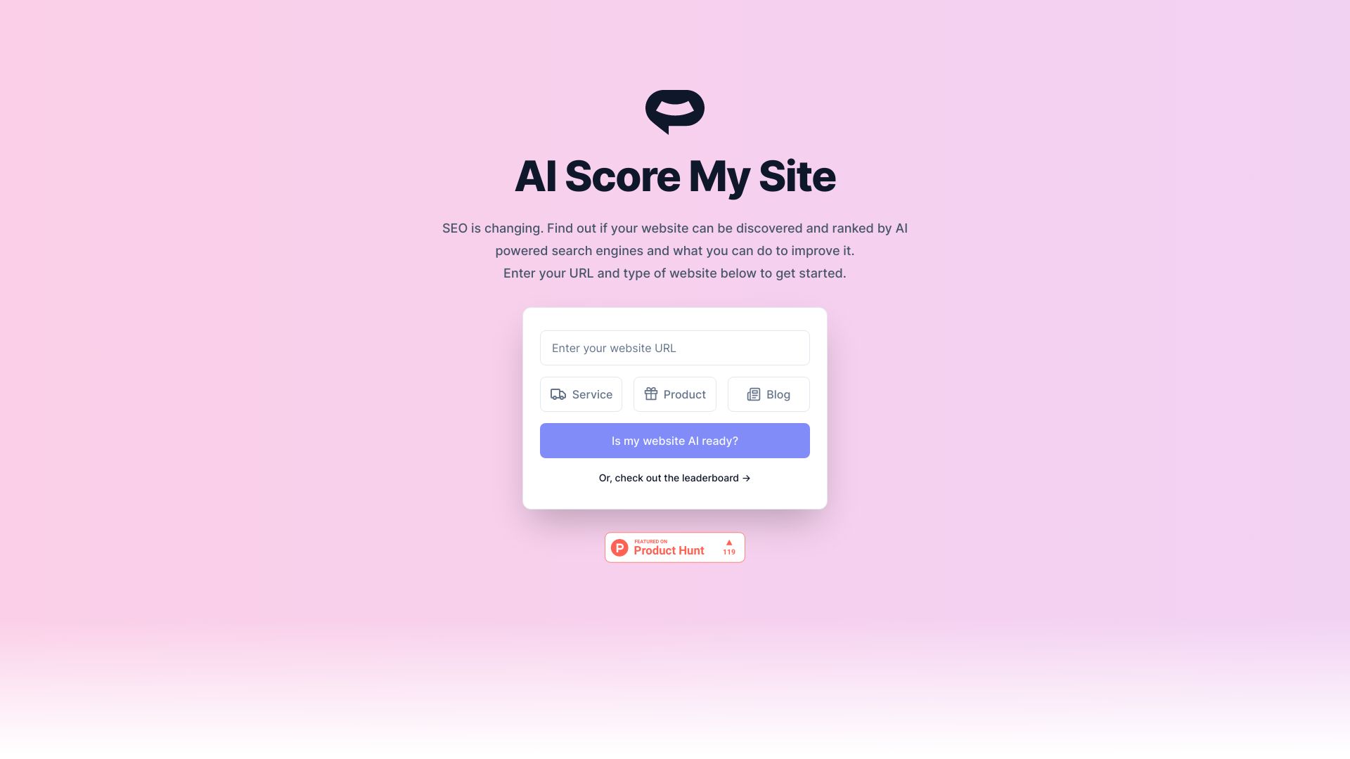 AI Score My Site