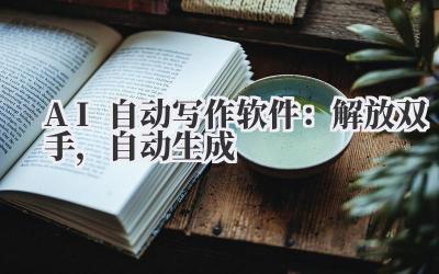 AI自动写作软件：解放双手，自动生成